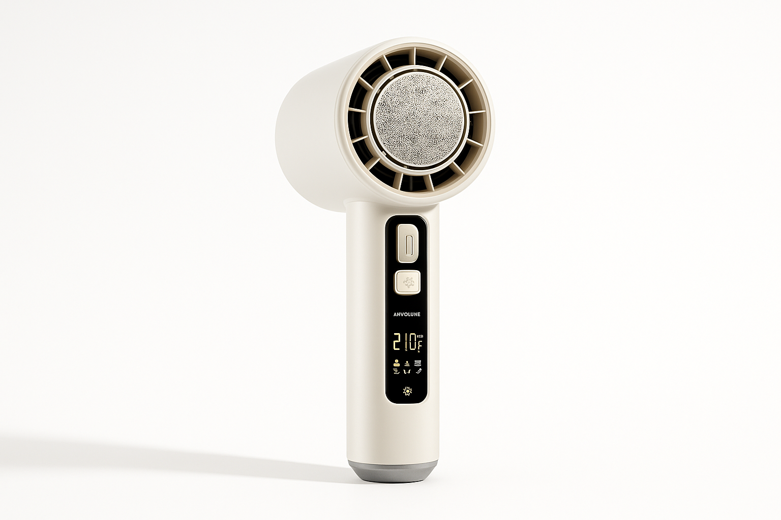 Sèche-cheveux blanc avec écran digital