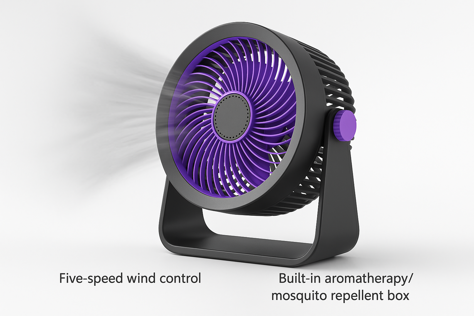 Ventilateur de bureau avec éclairage LED